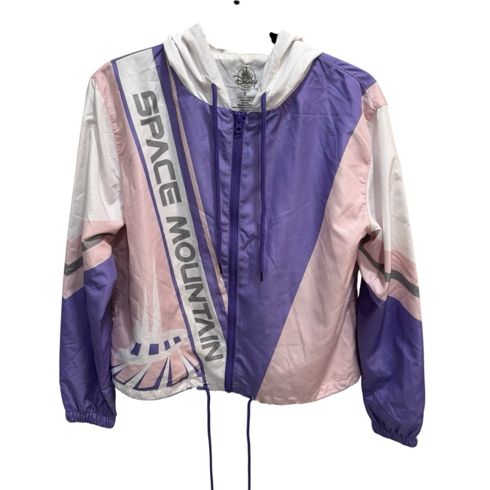 Disney Parks Space Mountain Hooded Windbreaker Jacket Women’s Small